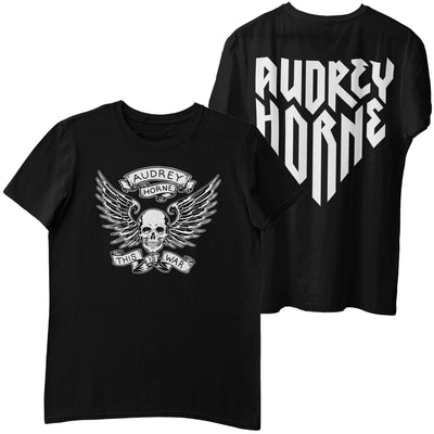 Audrey Horne "Skull & Wings” Mens T-Shirt - Nordic Music Merch