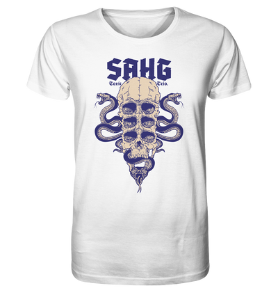 Sahg - Toxic Trio - White - Organic Shirt - Nordic Music Merch