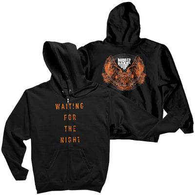 Audrey Horne "Waiting For The Night" Mens Zip Hoodie - Nordic Music Merch