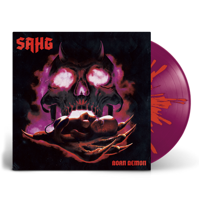 Sahg - Born Demon - Violett/Red Splatter Vinyl - Nordic Music Merch