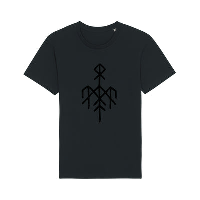 Wardruna - Black Rune on Black T-Shirt - Nordic Music Merch