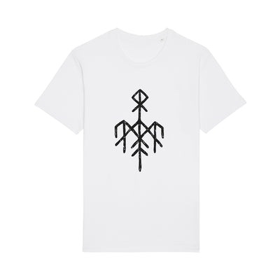 Wardruna - Black Rune Logo on White T-Shirt - Nordic Music Merch